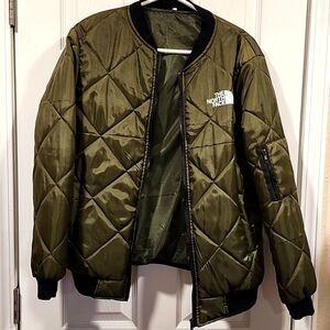 Green Bomber Medium North Face Jacket